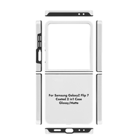 Sunyee Grosir Casing HP Kosong Sublimasi 3D untuk Samsung Z Flip 7 2-in-1 TPU+PC 360 °   Casing Ponsel Berlapis Pelindung