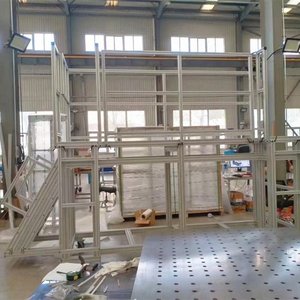 Customized Industrial Aluminum Alloy <b>Step</b> Ladder Fixed Height 500kg Load Capacity For Work <b>Platforms</b> - Product Image 1