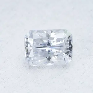 Wholesale Price High Grade D VVS White Moissanite Diamond Radiant Cut Moissanite Loose Stone