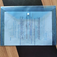 Transparent coloré A4 étudiant Document sac PP matériel bouton sac mallette bureau papeterie pour 209 produits de classement