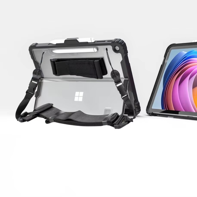 Laudtec Protective Tablet Cases for Microsoft Surface Pro 12Inch Shockproof Cover Removable Hand Grip Belt Shoulder Strap Pbk297 Wholesale OEM/ODM/Private Label