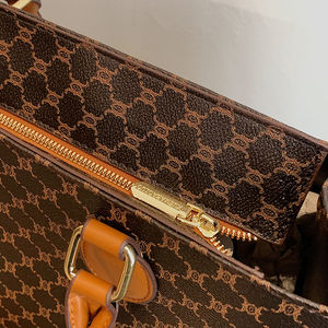 Bolso de Mano de Cuero PU para Mujer, Maletín con Cierre de Cremallera, Gran Capacidad, para Uso en Oficina, Porta Cuadernos de Lujo, con Logotipo ODM - Product Image 2