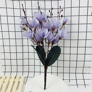 Bouquet de fleurs artificielles de magnolia, fleurs en soie, 30 cm-100 cm, décoration intérieure, accessoires de mariage - Product Image 2