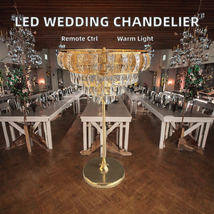 Wedding Props LED Acrylic Chandelier Ceiling Lights 3 Heads Pendant <b>Lamp</b> Warm White Modern IP33 <b>Remote</b> <b>Control</b> Eco-Friendly AC - Product Image 2