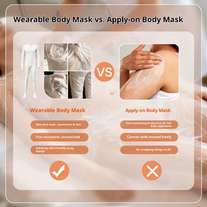Vêtement en membrane élastique intégrale pour le corps, conception <span class=keywords><strong>tout</strong></span>-en-un pour optimiser l'effet hydratant des lotions et des essences corporelles - Product Image 3