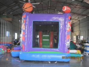 Château gonflable combiné football et basketball pour location commerciale lors de fêtes pour enfants - Product Image 5