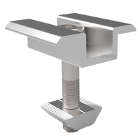 Supports de fixation pour toit en acier inoxydable et aluminium anodisé, durabilité 25 ans, modèle GTERGY GT-MC, résistance au vent 60 m/s, montage solaire
