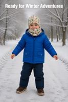 Ensemble 2 pièces bonnet et cache-cou tricoté pour enfants, motif animal de dessin animé, pour le ski et les activités de plein air, avec logo personnalisé, en jersey bouclé 100% coton, chaud