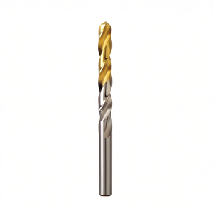 Broca helicoidal TTAKE HSS con cabeza recubierta de TiN, acero de aleación HSS 1070, acabado brillante para perforación de metal. - Product Image 2