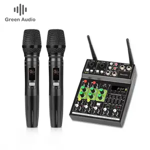 GAX-GT4 Noise Canceling Electret Condenser Microphone 4 Channel Video Mixer Made In China