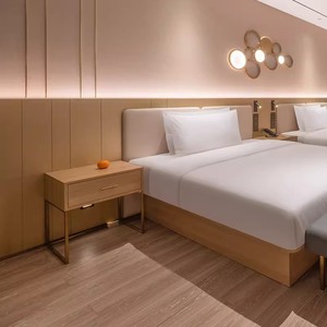 Juego de Muebles de Dormitorio Modernos y Duraderos Personalizables Love Zone, Juego Completo de Muebles de Madera para Airbnb, Estructura de Cama para Hotel, Alojamiento y Alquiler - Product Image 3