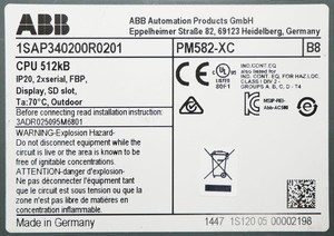 Módulo CPU de 512kB para PLC PM582 XC 1SAP340200R0201 PM582XC, Piezas Originales y de Alta Calidad - 1 Año de Garantía en Artículos Nuevos - Product Image 4