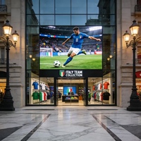 Écran publicitaire LED P3.9 de 229 pouces pour les matchs de football de l'équipe d'Italie, articles essentiels pour les besoins quotidiens, magasin spécialisé