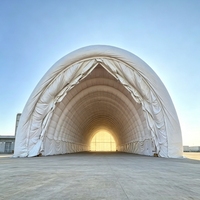 Hangar d'avion gonflable multi-usage, structure sportive, dôme aérien, entrepôt, tente de construction soutenue par des structures