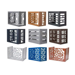 Cubierta de aluminio para aire acondicionado, diseño de malla duradera para protección en exteriores del hogar - Product Image 2