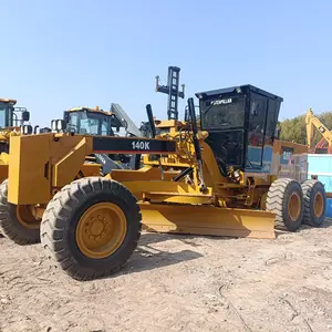 Venta caliente de segunda mano Caterpillar 140H Motoniveladoras usadas Caterpillar 140H Motoniveladora Excelente condición de trabajo Niveladora de ruedas