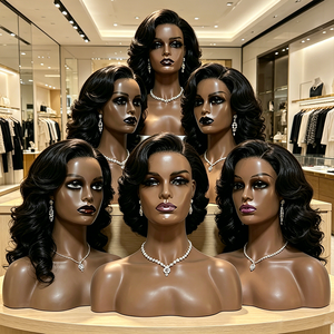 Testa di Manichino Femminile con Design Elegante per Esposizione Parrucche e Supporto Treppiede, Prezzo Diretto di Fabbrica - Product Image 1