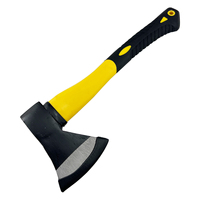Hache 613 de 600 g avec manche en fibre de verre pour couper du bois, camping, extérieur, abattage, fendeuse de bois domestique, kit d'outils à main, quincaillerie