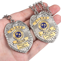 Nouveau style de porte-clés en métal STARS avec badge du département de la police de Raccoon City inspiré de Resident Evil