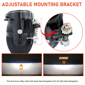 Proiettore fendinebbia Biled ZDL20 da 2 pollici 90W IP68 giallo/bianco per Toyota 12V - Product Image 5