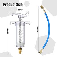 Kit injecteur de teinture pour huile AC, injecteur d'huile 1/4 SAE, adaptateur rapide à basse pression compatible avec R134a R410a R1234yf 1oz/30ml