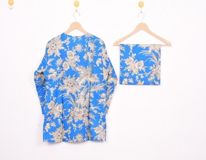 Premium Soft-<b>Wash</b> Cotton Night suits <b>Hand</b> Block Printed Pajama <b>Sets</b> Breathable Summer Sleepwear - Product Image 4
