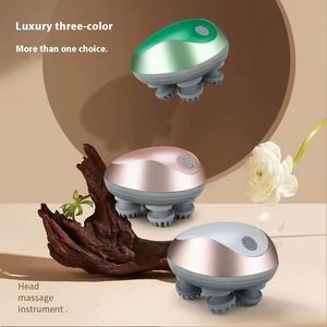 เครื่องนวดศีรษะแบบพกพา กันน้ำ พร้อมฟังก์ชั่นดนตรี นวดคลายความเครียด สำหรับใช้ในบ้านและนอกบ้าน - Product Image 4