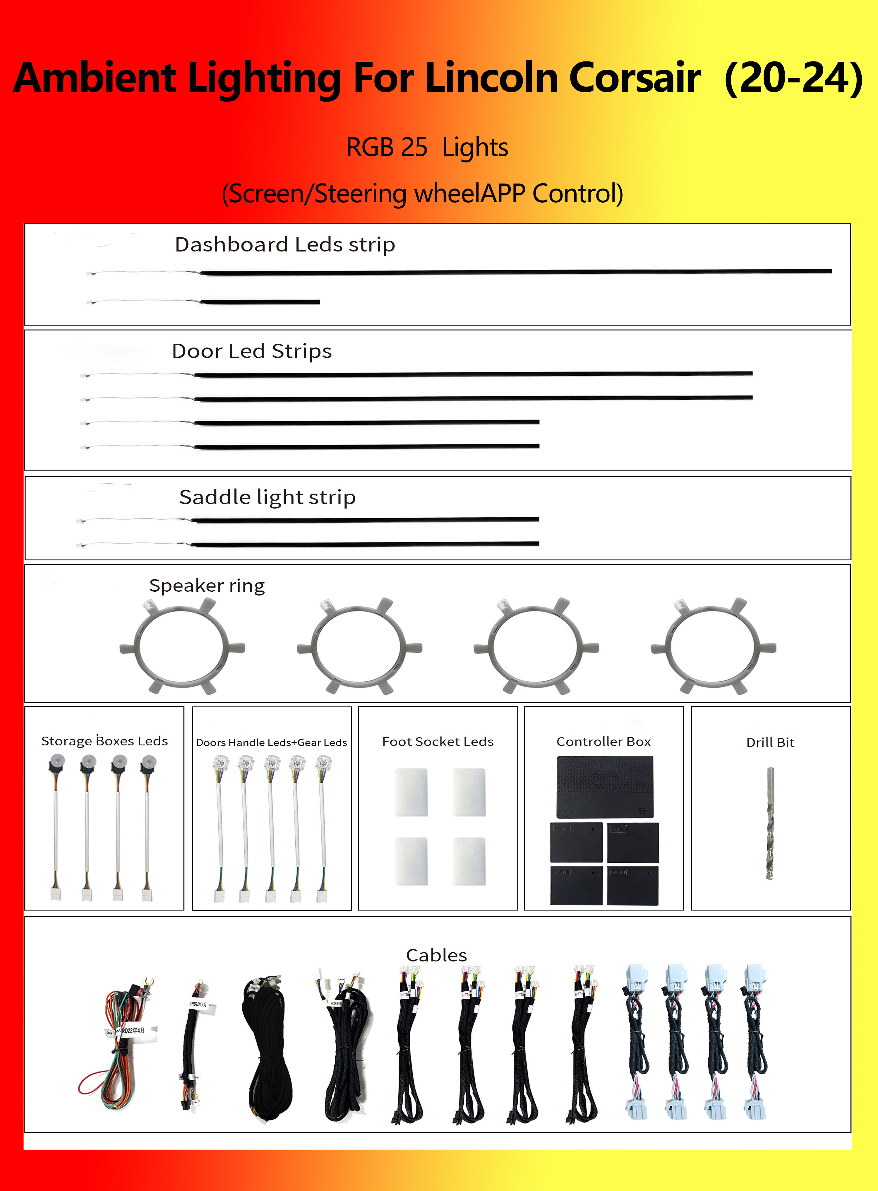 Lincoln Corsair RGB 25 Luces