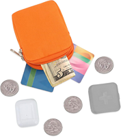 Mini porte-monnaie avec mousqueton, petite pochette organisatrice d'accessoires, porte-cartes, porte-clés, sac portefeuille pour femmes et hommes