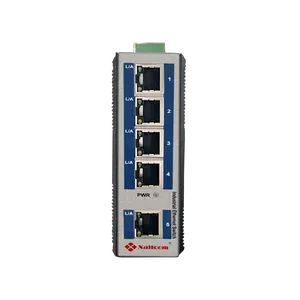 5 Port DC12V saklar Ethernet jaringan industri keras