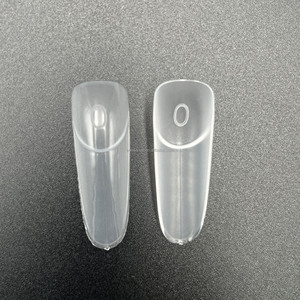 Nouvelles pointes d'ongles en forme d'amande à double forme, pour <span class=keywords><strong>manucure</strong></span> française de qualité salon, création <span class=keywords><strong>facile</strong></span>, effet 3D stéréo superposé - Product Image 4