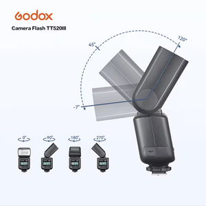 Flash pour <span class=keywords><strong>appareil</strong></span> <span class=keywords><strong>photo</strong></span> Godox TT520III Speedlite avec signal sans fil intégré 433 MHz Déclencheur de flash pour appareils <span class=keywords><strong>photo</strong></span> reflex numériques Canon Nikon Pentax <span class=keywords><strong>Olympus</strong></span> - Product Image 5