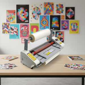 Máquina Laminadora de Doble Cara ZEQUAN con Velocidad Variable, Laminadora de Rollo <span class=keywords><strong>A2</strong></span> <span class=keywords><strong>A3</strong></span> <span class=keywords><strong>A4</strong></span>, Laminadora Térmica, Máquina Laminadora de Película - Product Image 1