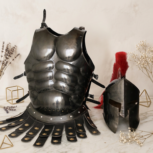 Ensemble de Costume de Guerrier Spartan Grec avec Casque, Cuirasse et Plastron - Product Image 5