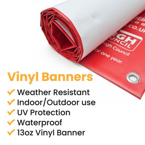 Bandera de Vinilo de Malla Recubierta de PVC para Exteriores Personalizada, Resistente a los Rayos UV, Impermeable, Banderas Promocionales, Asta de Aluminio, Impresión Digital/UV - Product Image 5
