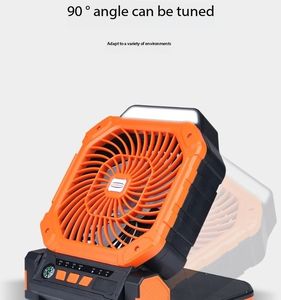 Nuevo Ventilador Multifuncional para Acampar al Aire Libre, Ventilador de Escritorio USB Recargable con Temporizador, Carga Solar, Cuatro Velocidades de Viento, Oscilación Vertical - Product Image 4