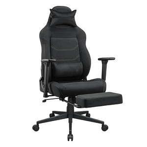 Nouvelle conception, chaise de jeu ergonomique en cuir noir Royal avec accoudoirs et repose-pieds 3D, chaise de bureau, trône de jeu pour maître - Product Image 3