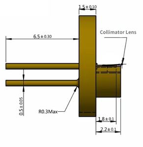 808nm 1W Diodo láser Semiconductor de alta potencia Paquete TO5 Multimodo con PD - Product Image 5