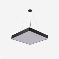Plafonnier LED carré 128W 120cm AC 85-265V Haute luminosité Luminaire suspendu LED Bureau Studio Salle de réunion Salle de danse Éclairage