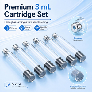 3ml Glass Vials with Aluminum Lid for Steam Sterilization and <b>Liquid</b> Packaging Borosilicate Glass Vial - Product Image 4