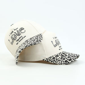 ओएम उच्च गुणवत्ता 5 पैनल स्नैपबैक कैप थोक टोन रंग तेंदुए प्रिंट कस्टम 5 पैनल कपास कढ़ाई बेसबॉल कैप - Product Image 1