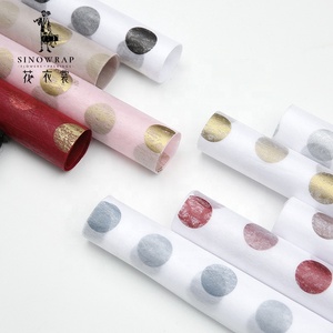 Riciclare Eco-Friendly Vendita Calda 30g Stampato Bouquet di Fiori Avvolgimento Del Tessuto di <span class=keywords><strong>Carta</strong></span> - Product Image 4