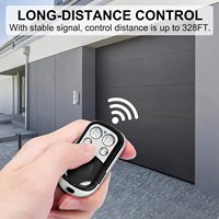 Control Remoto de 433MHz para Puerta de Garaje, Persiana Enrollable, Portón y Puerta con Sensor de Vidrio