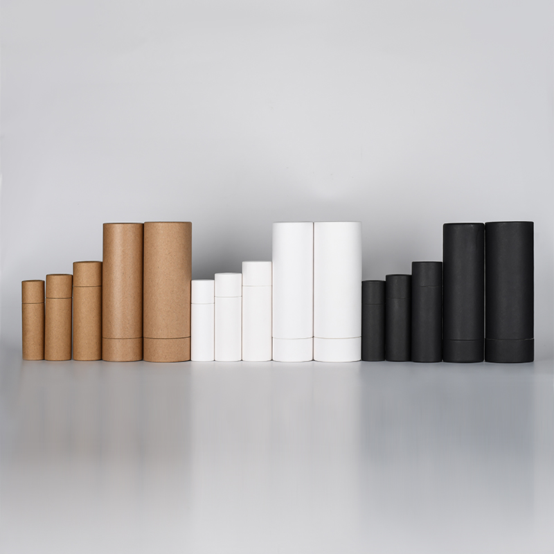 Empty Deodorant Stick Container 7ml 15ml 25ml 60ml 75ml Kraft Paper White Black Push Up Paper Deodorant Tube