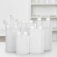 En stock : Bouteille à double col 1L, Bouteille à additifs à double port, Bouteille à réactifs, Bouteille mère, Bouteille en plastique à double port 500ml