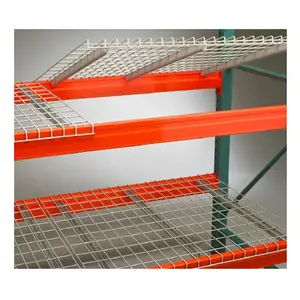 Durable Steel F Channel Metal Mesh Decking Industrially-Grade Welded Storage Solution for Warehouse Rack Stacking & Shelves