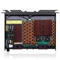 Amplificateur de puissance professionnel 2 canaux classe D 2500W de crête PFC 1U pour système audio de scène, subwoofer, DJ, club et sonorisation live