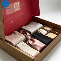 Wellpappe Recycelbare Logo-Geschenkverpackung Rosa Schuhkartons Kleidungsboxen Papier-Versandtaschen für Kleidung