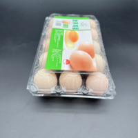 Réfrigérateur de cuisine pour supermarché et maison Carton d'oeufs en plastique bon marché transparent 3*5 = 15 trous Boîte de Taris d'oeufs pour la ferme et la maison
