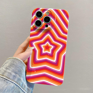 Funda Protectora Rígida para Teléfono Móvil con Diseño Retro de Estrella Roja y Naranja, con Impresión de Película Fotográfica, para <span class=keywords><strong>iPhone</strong></span> 8, X, Xr, Xs, 11, 12, 13, 14, 15, 16, 17 Pro Max - Product Image 3